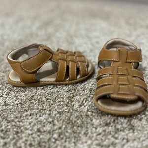 Livie & Luca brown leather sandal